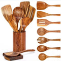 Ensemble de cuillères en bois d'acacia 