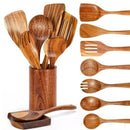 Conjunto de Colheres de Madeira Acácia