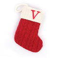 LetterKnit™ — Bota de Natal em Tricô Personalizada