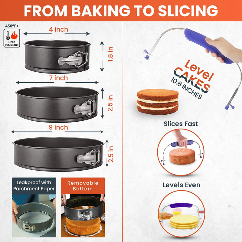 Ensemble de plateaux tournants pour gâteaux - 700 pièces 