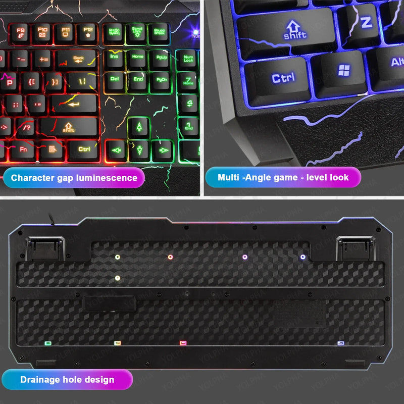 LumiX - Teclado e Mouse Gamer