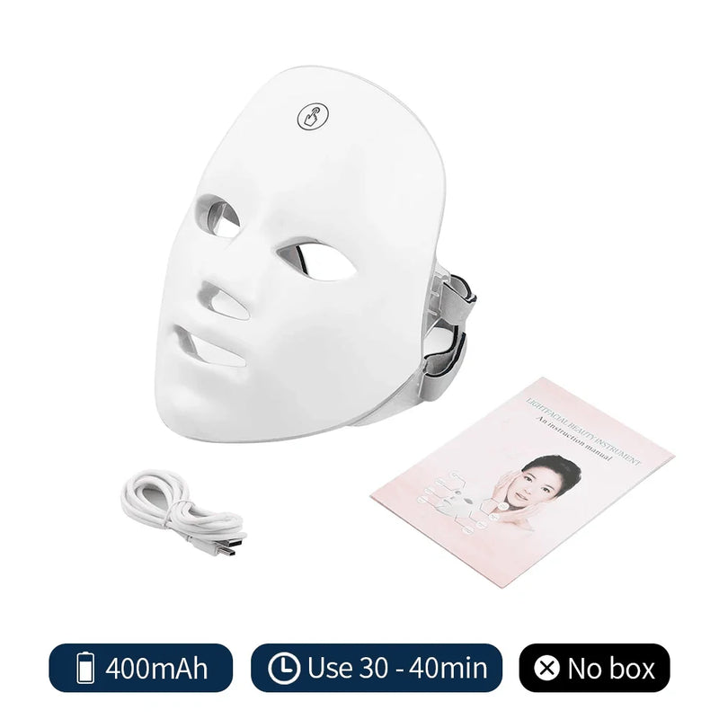 GlowSkin - Máscara Facial LED recarregável
