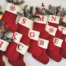 LetterKnit™ — Bota de Natal em Tricô Personalizada