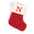 LetterKnit™ — Bota de Natal em Tricô Personalizada