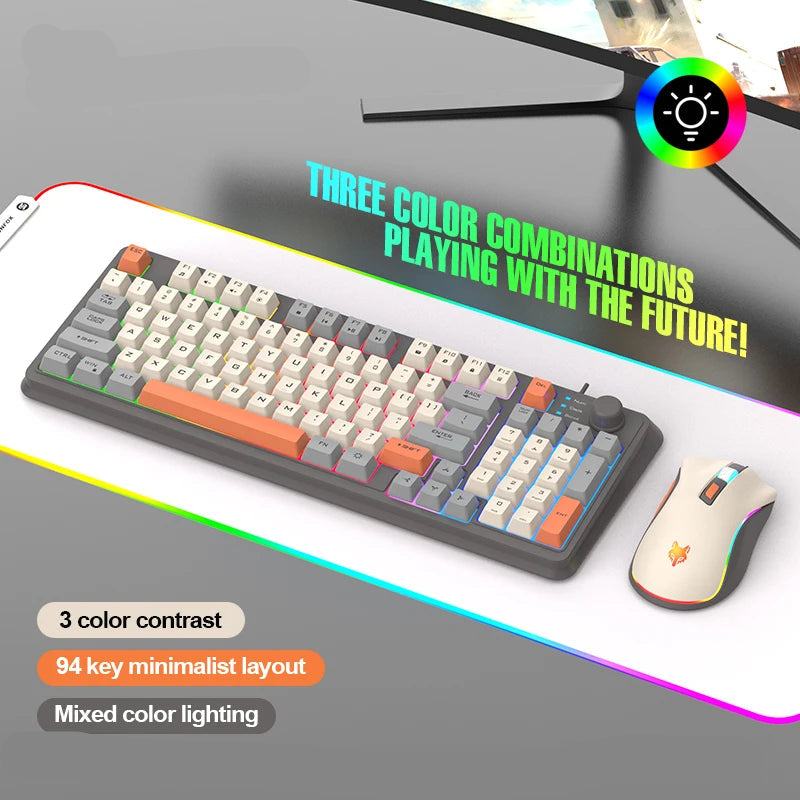 Gaming Combo – Precisão e Estilo Iluminado