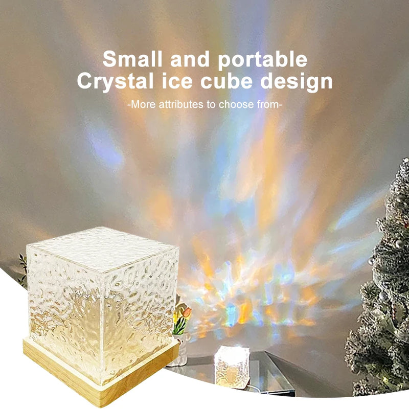 LuminaWave Crystal - Lâmpada de Ondas Dinâmicas