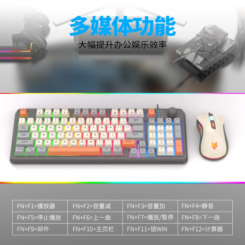 Gaming Combo – Precisão e Estilo Iluminado