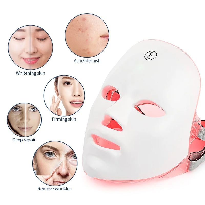 GlowSkin - Máscara Facial LED recarregável