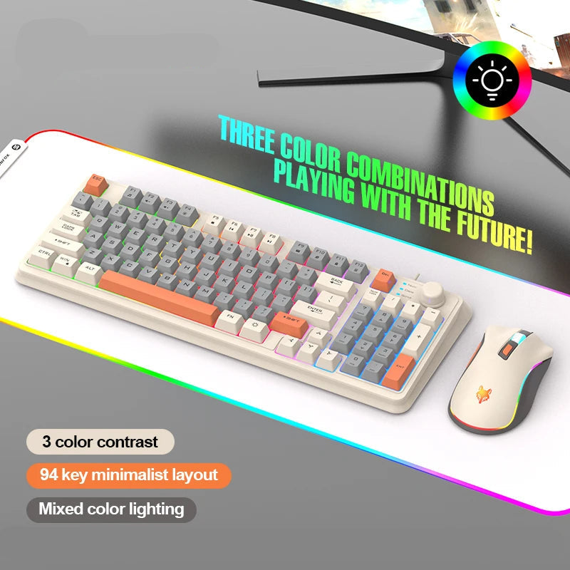 Gaming Combo – Precisão e Estilo Iluminado