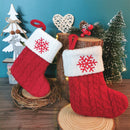 LetterKnit™ — Bota de Natal em Tricô Personalizada