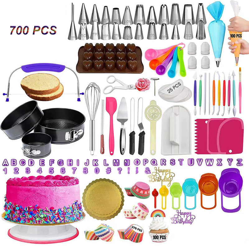 Ensemble de plateaux tournants pour gâteaux - 700 pièces 