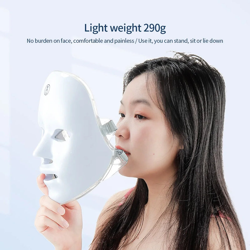 GlowSkin - Máscara Facial LED recarregável